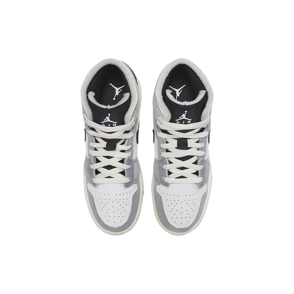 Jordan 1 Mid SE Craft White Cement Grey Black GS FD9091-002