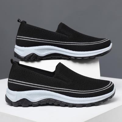 Atmungsaktive, rutschfeste Slip-On-Freizeitschuhe: Modische Wanderschuhe für Damen und Herren