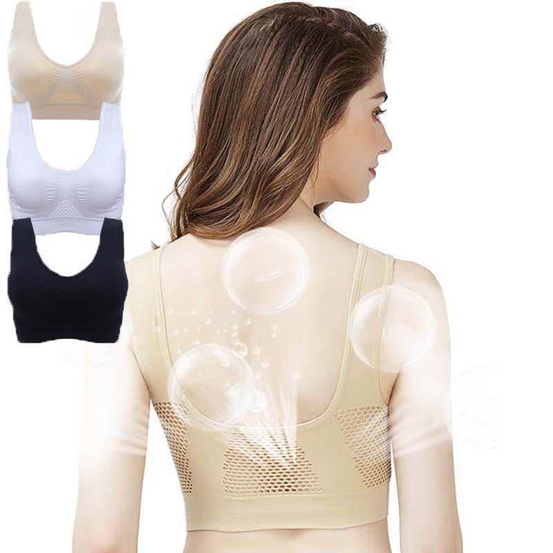 Breathable Hollow Out Padded Sports Bra For Women In Plus Size For Yoga And Gym