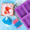 Lace Pattern Soap Silicone Mold Rectangle Mixed Flower Lotion Bar Making Supplies Handmade Embossed Cake Mooncake Accessories