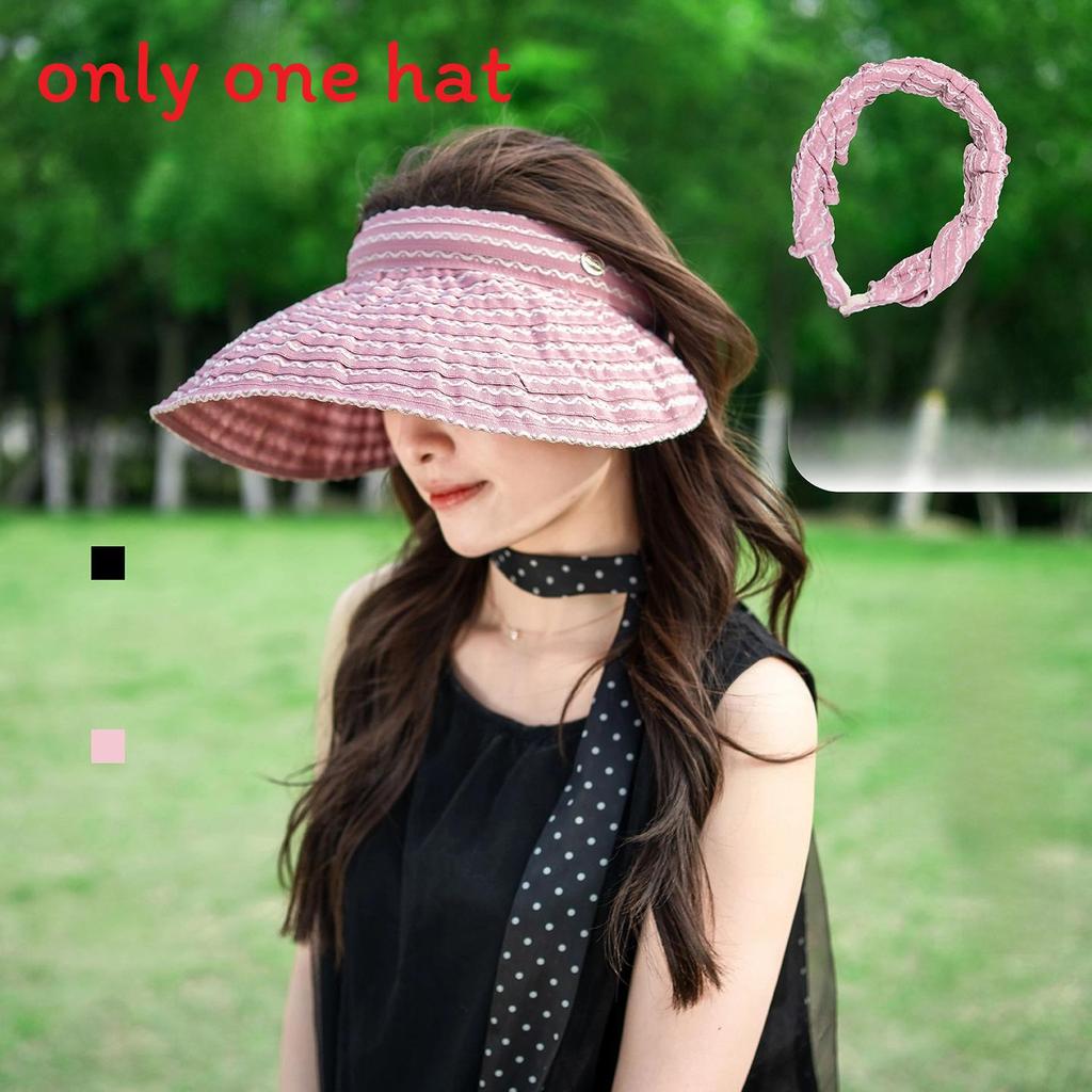 

Vintage French Style Sun Hat With Wide Brim For Summer Outdoor Fashion розовый