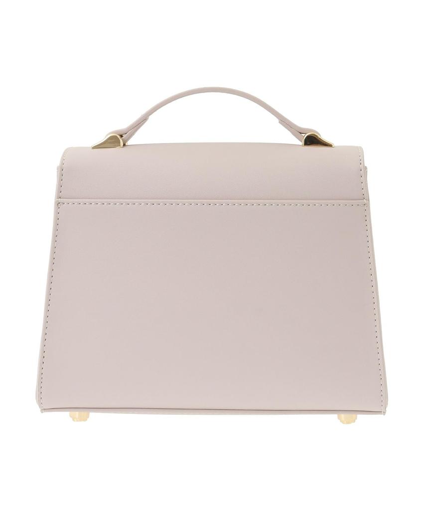 Maison de Fleur Damen-Handtasche mit Perlenband, Schwarz