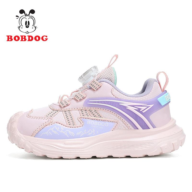 Babudou Girls' sneakers2026New Autumn and Winter Leather Sports Shoes for Girls, Designed for Older Children, Featuring Waterproof, Lightweight, and
