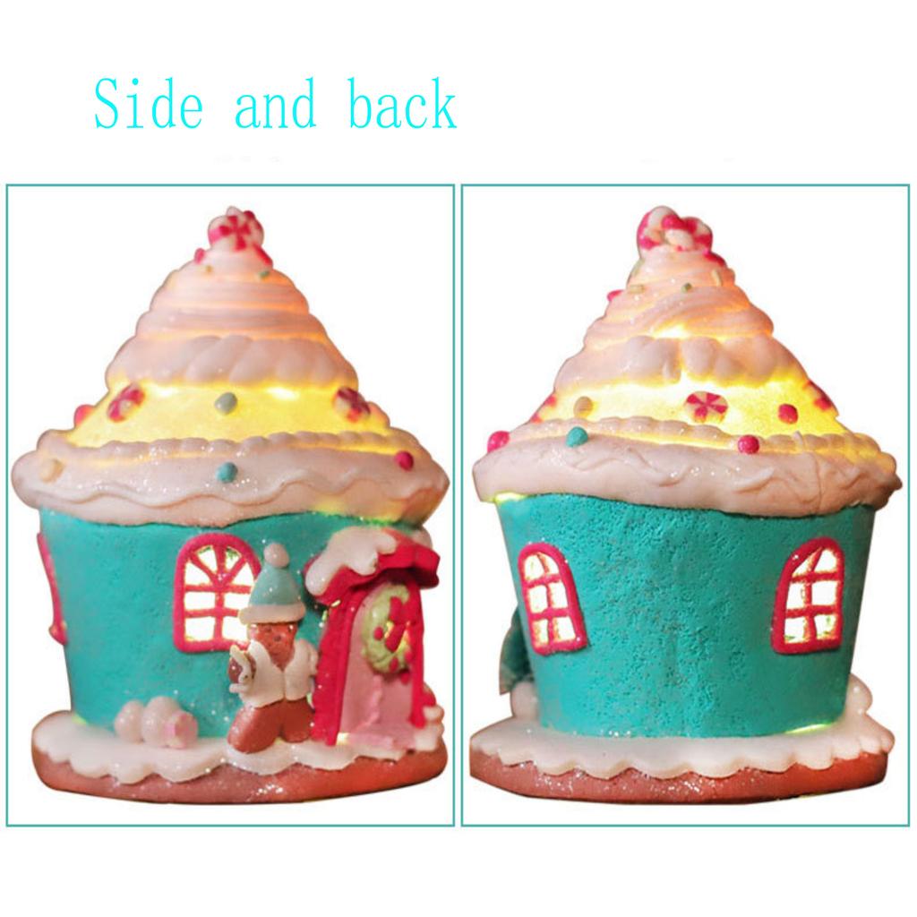 Christmas Decorations: Home Luminous Soft ClayCastle House, BreadClay, Christmas Shopping Mall Window Display Ornaments