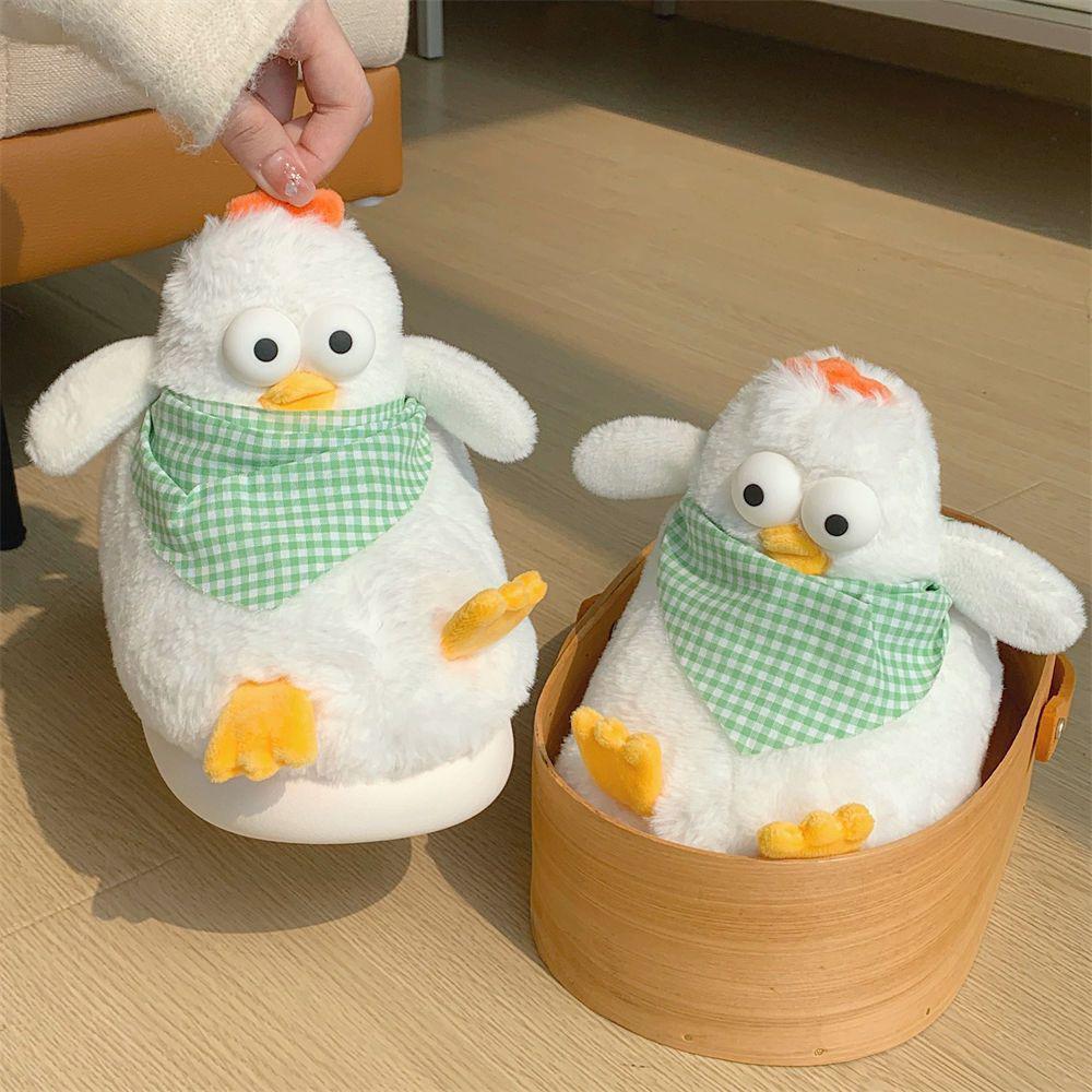 New Chicken Designer Slipper Women Fluffy Kawaii Animal Slide Girl Student Dormitory Slippers Ladies Thick Sole Winter Fur Shoes