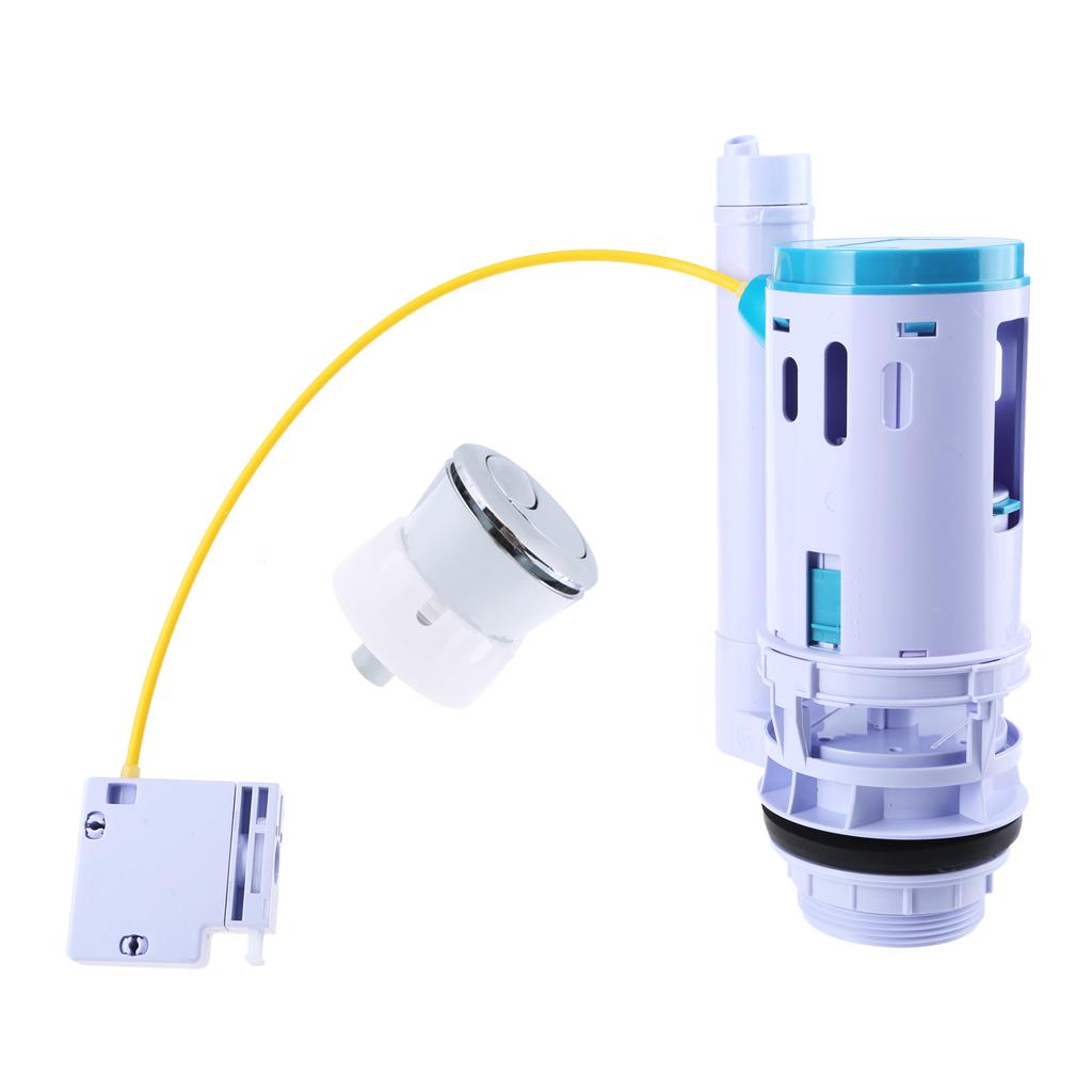High Efficiency Toilet Flush Mechanism Set Dual Action System with Easy Push Button Water Saving Toilet Cistern Retrofit