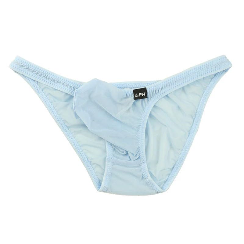 

La Pomme Bikini GUS 3D Pouch Made in La Pomme Homme Sax Men s Shorts, Fabric, Thin, Sheer, Bulge-Free, Style, Low-Rise Design, Half-Back Bikini,