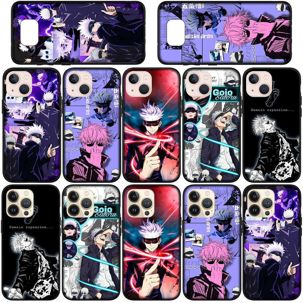 Phone Case for iPhone 17 16 15 Plus X Huawei P30 P20 Lite Redmi Note 14 12 11 13 Pro Max OPPO A60 A80 A40 A18 Cartoon Gojo Satoru Jujutsu Kaisen Cover