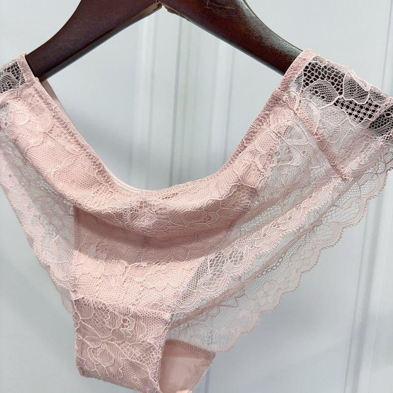 

Rabbit s Original D-Japanese Women s Briefs Lace Underwear Sexy Quick-Drying Intimates Leggings Pink XL