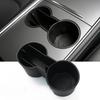 TPE Water Bottle Holders: Fits 21 Tesla Model 3 Y Models, Dual Slots for Efficient Storage and Organization.