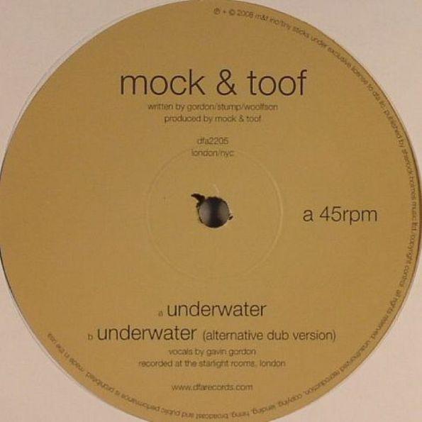 

12inch Record MOCK & TOOF - Underwater dfa2205 DFA 2008 US Dance & Electronica