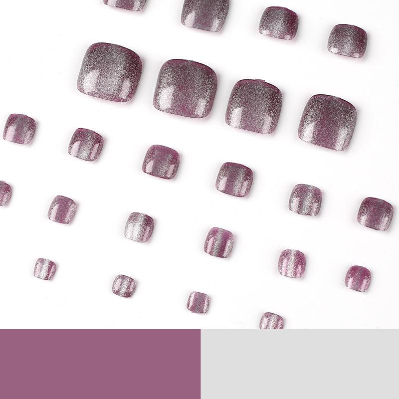 Wear Nail Pads Cat's Eye Foot Nails Wear Nail Flash Nail Patch Press On Nails