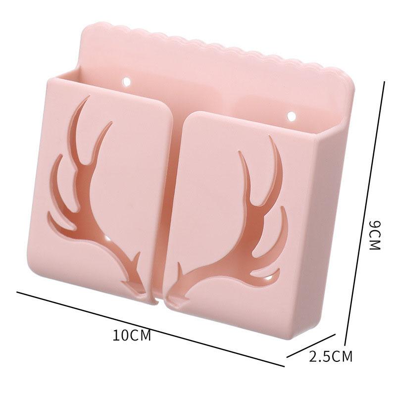 1PC Wall Mounted Storage Box Remote Control Storage Box Air Conditioning Remote Control TV Storage Box Phone Holder Organization