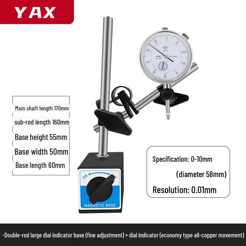 High Precision Dial Indicator Set with Magnetic Base and Lever Calibrator by Shangchen