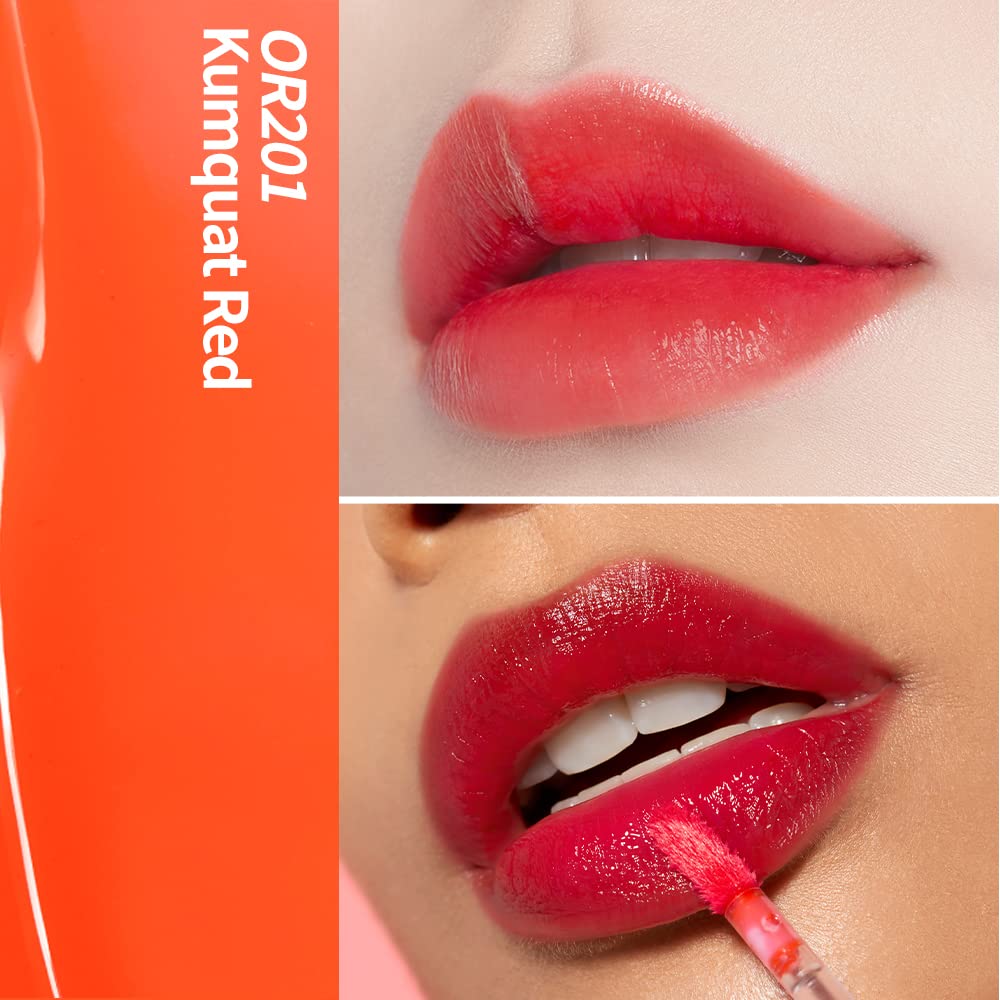 ETUDE Dear Darling Water Gel Tint, 9 opțiuni pentru efect de lungă durată, cu culori fructate, suculente, umede și intense.