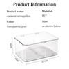 Transparent Desktop Cosmetic Storage Box With Lid Waterproof Dustproof Acrylic Desktop Organization Jewelry Make Up Organizer