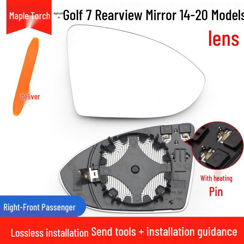 Volkswagen Golf 7 Rearview Mirror Lens and Shell, 2014-2020 Model