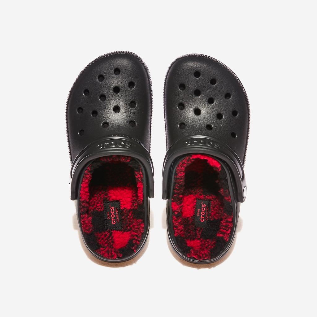 [Crocs] Classic Lined Buff Check Clog [CRS210738] [Shipped from Korea] 100% Authentic