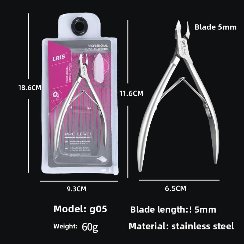 Edelstahl Nagelhautzangen, Professionelle Nagelhautscheren für Maniküren und Pediküren, Präziser Hangnail-Entferner, Entferner für abgestorbene Haut