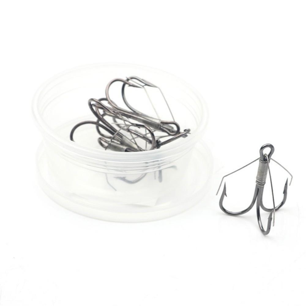 6pcs/box High Carbon Steel Wacky Hook Treble Design Carp Fishing Hook Bass Fly Hook Carp Fishing
