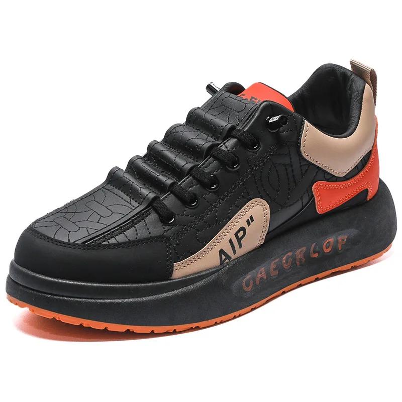 Fashion Men Platform Male Sneakers 2024 New Vulcanized Shoes for Men Casual Running Shoes Lace Up Breathable Casual Sports Shoes