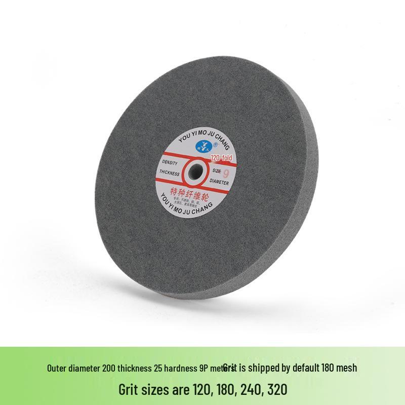 Nylon Fiber Polishing Wheel for Metal & Stainless Steel - Compatible with Electric Motor Grinders, Sizes 150/200/300