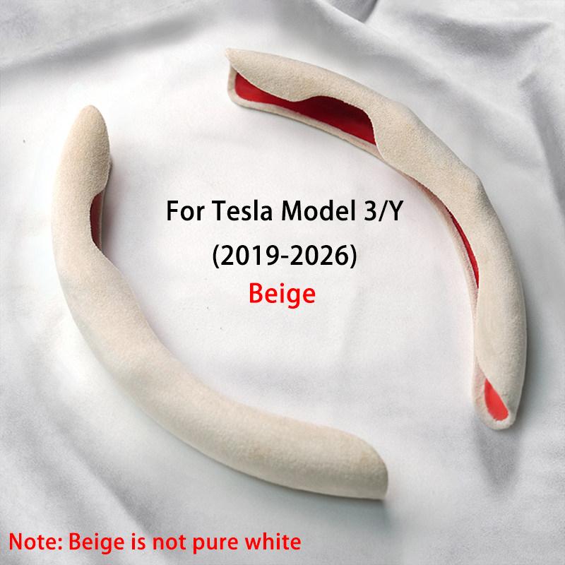 For Tesla New Launch Model Y Juniper 2025+ Suede Steering Wheel Cover All Season Universal Anti Slip Sports Steering Wheel Cover