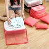 Travel Waterproof Nylon Zipper Mesh Storage Bag Set For Clothes Pouch Luggage Organizer Container
