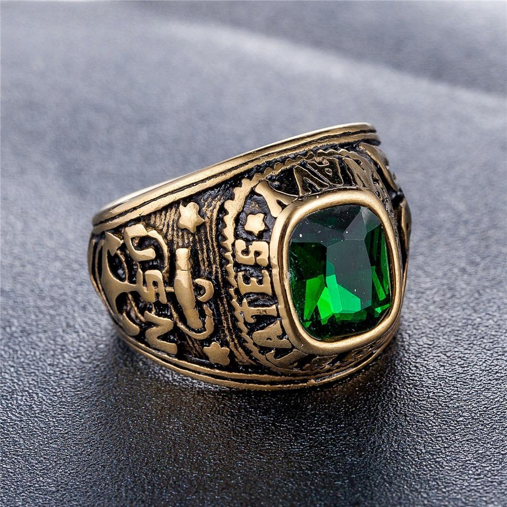 2026 Ring Fashion Trendy Men Set with Gemstones Personalized Ring Jewelry Accessories
