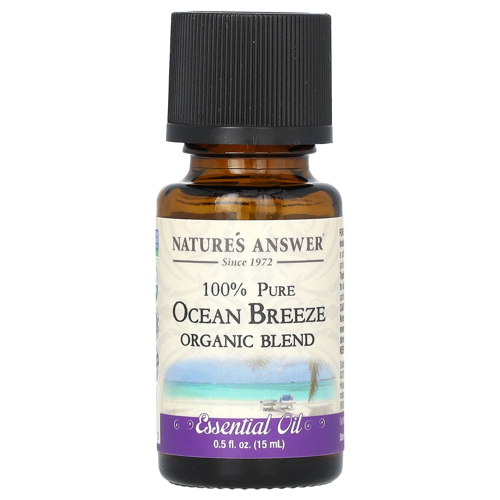 

Nature S Answer, Organic Essential Oil Blend, 100% Pure Ocean Breeze, 15 Ml (0.5 Fl Oz)