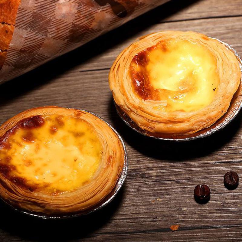 Egg Tart Mold Reusable Flower Edge Aluminum Cake Mold