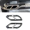 Für Mercedes Benz GLC Klasse X254 2023-UP GLC260 GLC300 AMG Heckstoßstange Auspuffabdeckung Zierleiste Schalldämpfer Vierfach-Endrohr Luftauslass Lüftungsgitterrahmen