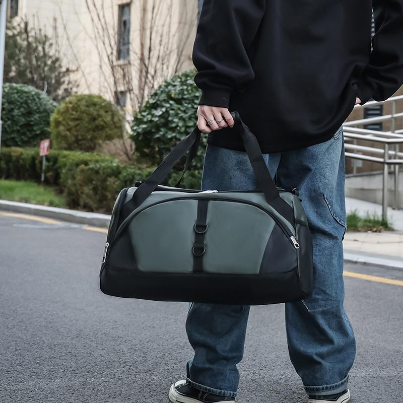 Men's and women's large-capacity luggage bags go out simple leisure storage bag dry and wet separation portable business commuter travel bag