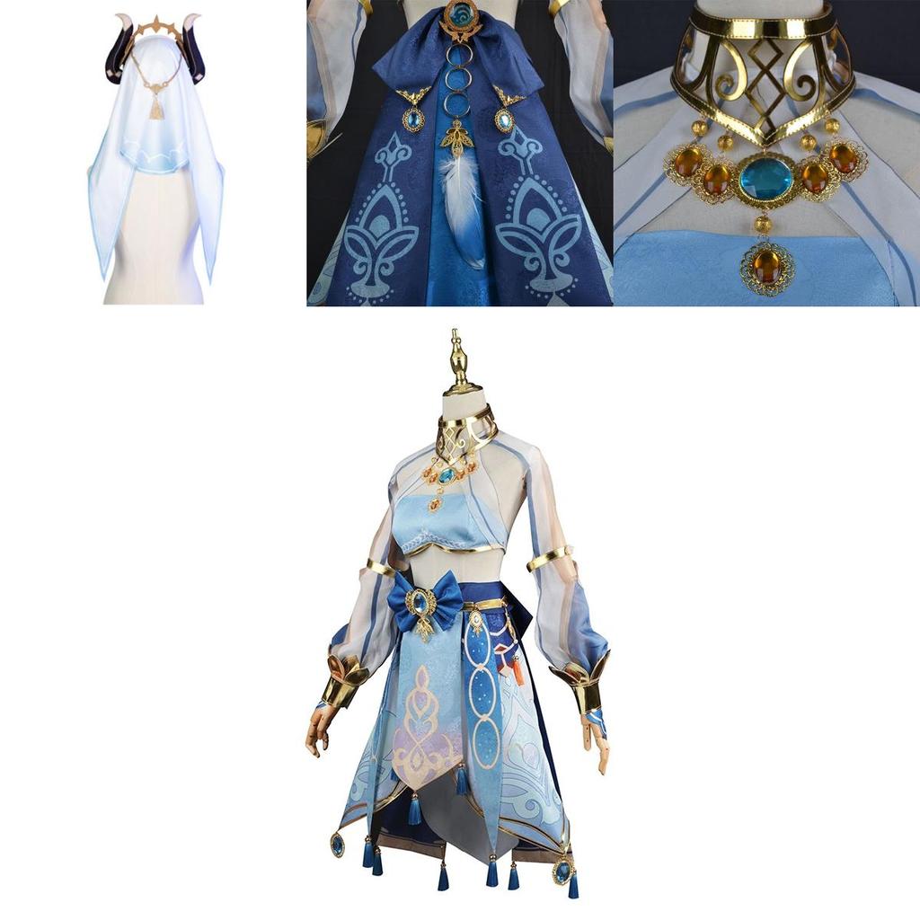 Bright And Durable Genshin Impact Nilou Cosplay Costume With Complete Accessories