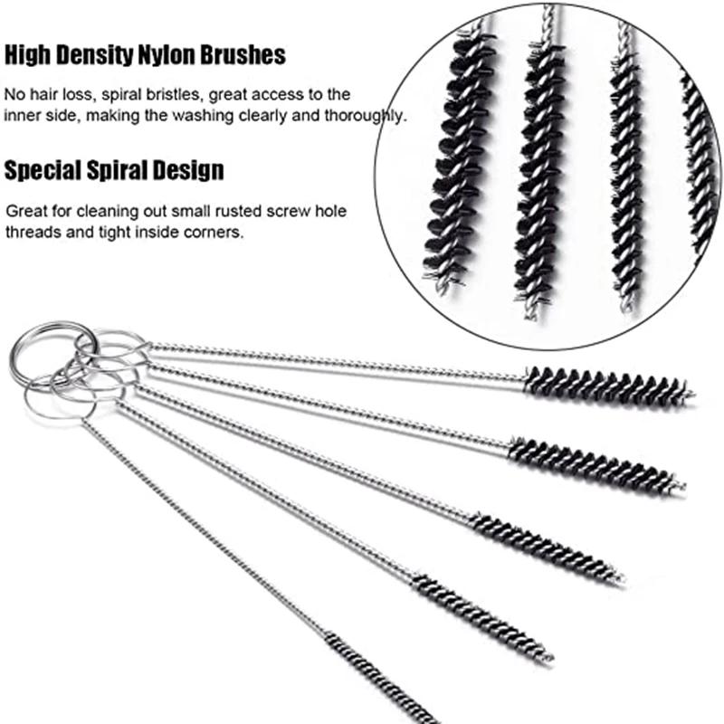 Carburetor Cleaning Kit - 304 Stainless Steel & Nylon Spiral Jet Remove Tool for Auto/Motorcycle/ATV/Welder