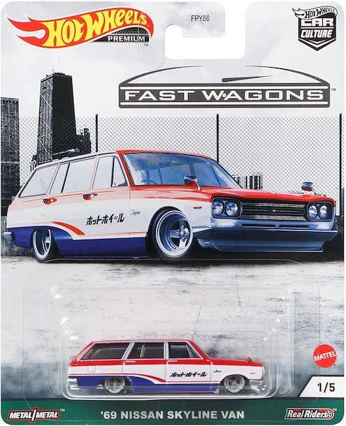 Hot Wheels 2021 Car Culture Fast Wagon Nissan Skyline Wagon Van Premium '69