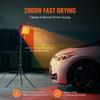 Handheld/Stand Infrared Paint Curing Lamp 2000W for Auto Drying Heating