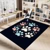 1PC Paw Prints Hearts Carpet Ultra Soft, Thick & Absorbent, Non Slip Machine Washable Mat for Entryway