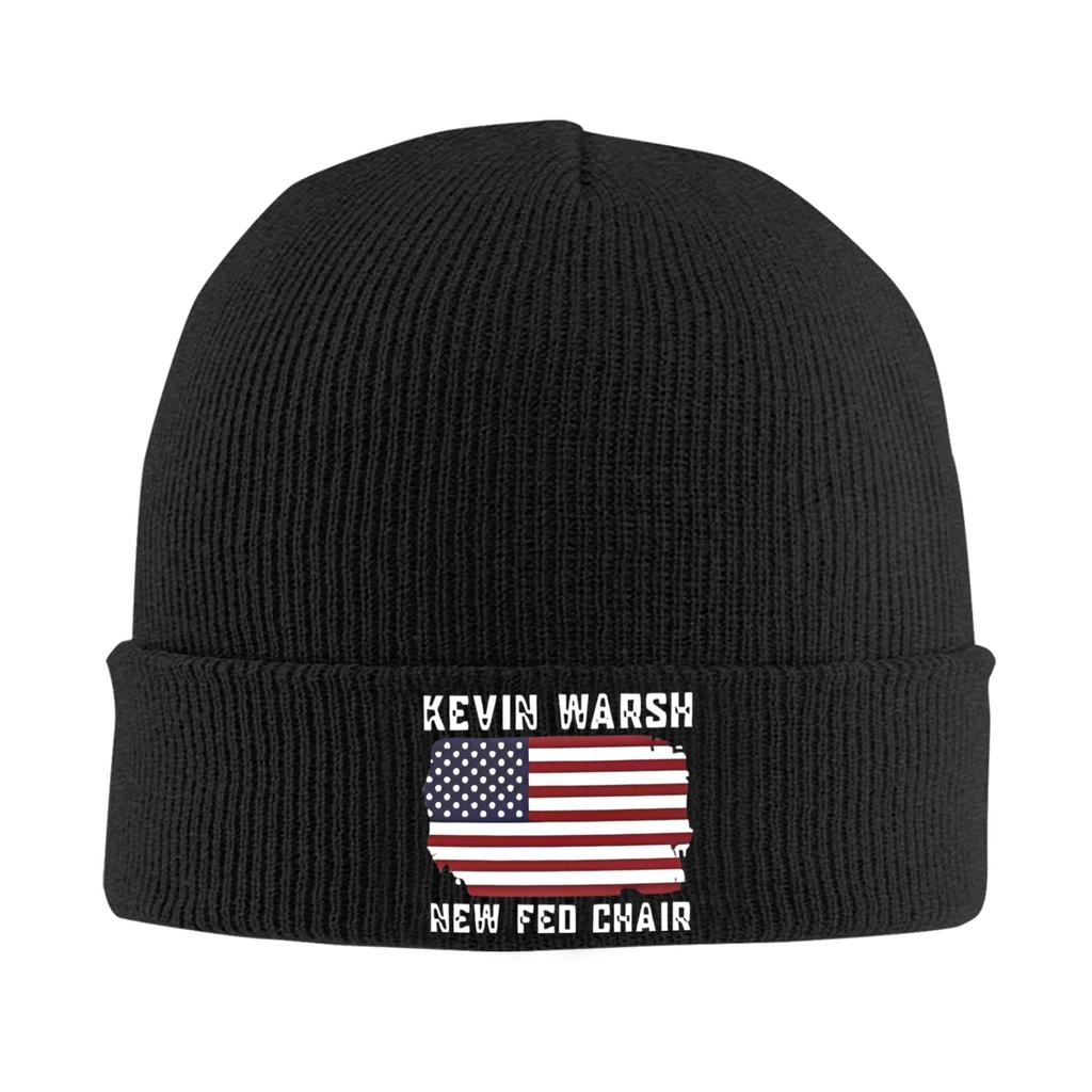 Kevin Warsh 2026 Beanie Hats Bonnet Hats Men Women Street Outdoor Skullies Beanies Spring Pattern Warm Caps