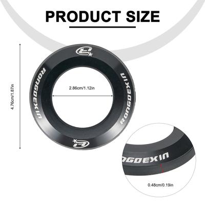 Bicycle Headset Cap Cycling Top Cap Flat Styler Aluminum Alloy Portable