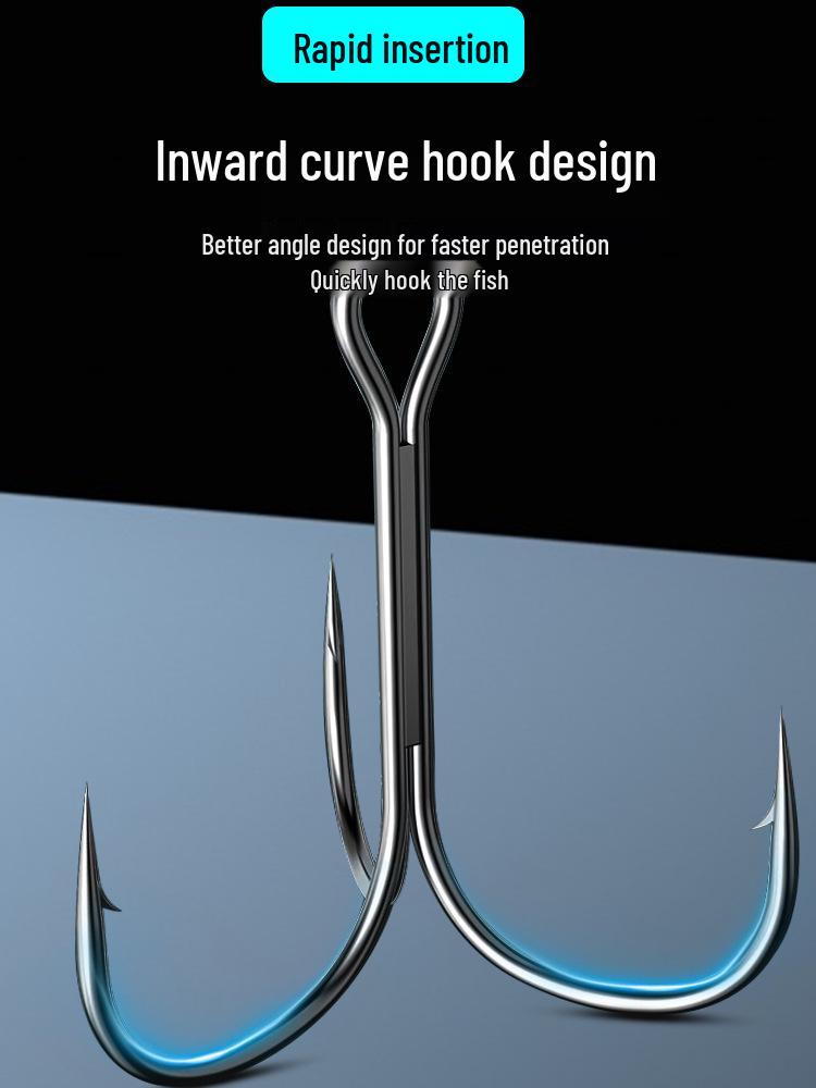 Anchor Fly Tying Hook - Small Treble Lure Hook with Three Claws for Spearfish and Artificial Bait