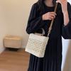 Summer Beach Bag Women Weave Handmade Straw Bag Bohemian Lady Shoulder Bag Kintted Handbag Vacation Crossbody Bag Girls Pouch