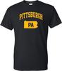 Pittsburgh PA Outline Map Graphic T-shirt