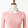 Vintage Shinny Beaded Fake Collar Chiffon Versatile Decoration Detachable Collars Blouse Sweater False Collars