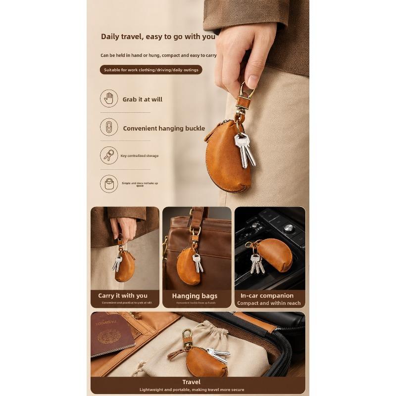 2026 New Retro car key bag universal key bag key storage bag practical portable