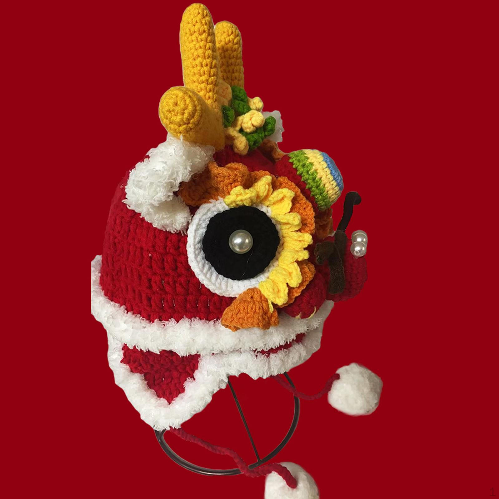 

Классическая летняя вязаная шапка, праздничный костюм, шапка с драконом на Хэллоуин