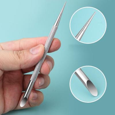 Stainless Steel Cuticle Pusher Double Ended Manicure Stick Nail Polish Nail Dotting Pen  Nail