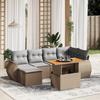 VidaXL Garden Lounge Set with Cushions 7 Pcs, Patio Sofas, Patio Furniture Set, Outdoor Furniture, Beige 3272298
