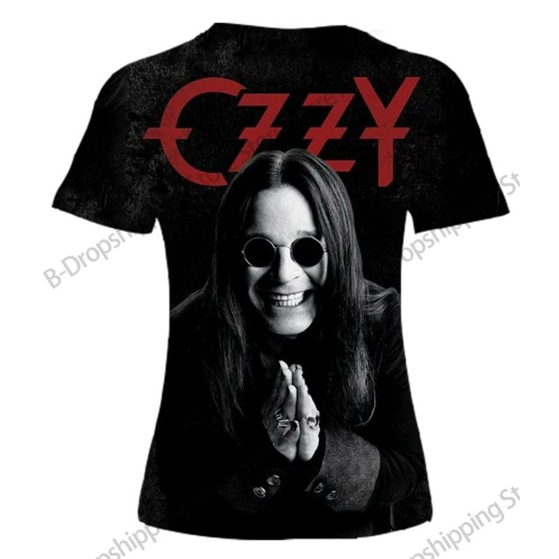 Vintage Heavy Metal Rock Band Ozzy Osbourne 3D Print T-Shirt Men Women Fashion Hip Hop Short Sleeve Tops Tees Oversized T Shirts