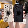 Black and White Sea Turtle Shockproof Phone Case for Xiaomi Redmi Note 14 13 12 11 10 9 8 7 Pro Anti-Slip Soft TPU Cover